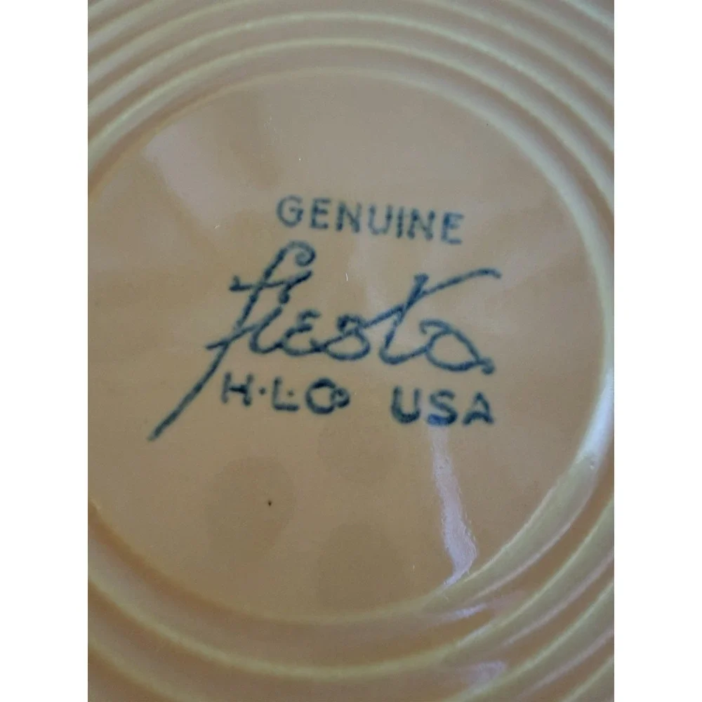 Set Of 2 Vintage Fiesta Yellow 9